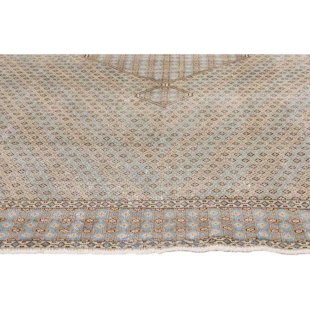 Vintage Persian Kerman Rug - 06'10 X 09'06 For Sale - Image 4 of 9