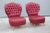 Red Set of Mid-Century Italian Armchairs from ISA Bergamo, 1950s For Sale - Image 8 of 13