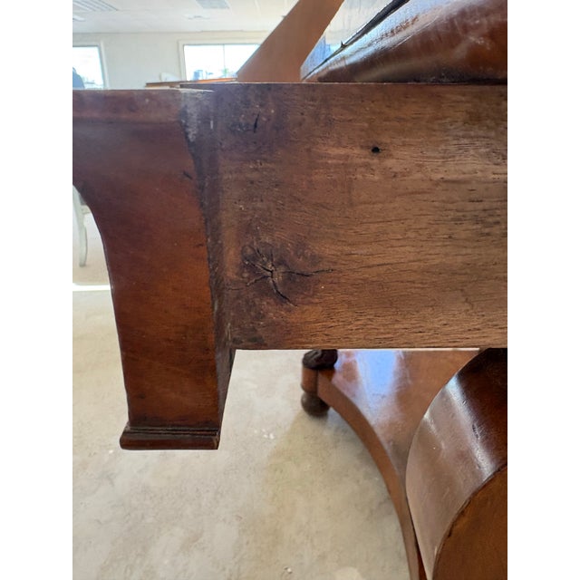 Wood French Empire Walnut and Marble Console Table, Circa 1820–1840 For Sale - Image 7 of 12