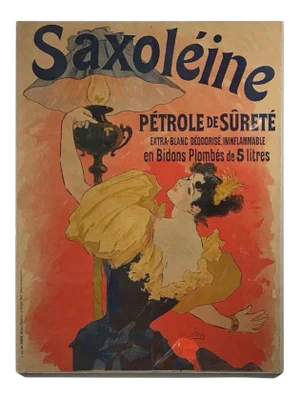 Original French Color Lithograph Poster for Saxoléïne by Jules Chéret, 1893