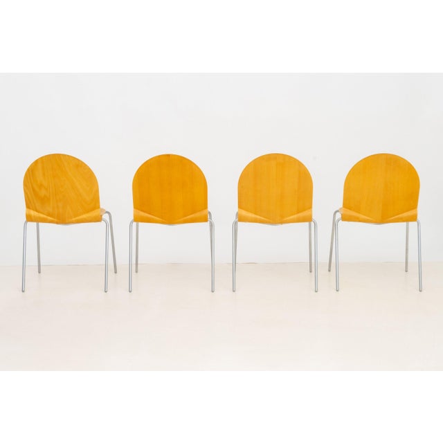 Wood Set of Six Nanna Ditzel for Frederica Furniture "Sonar" Chairs For Sale - Image 7 of 13