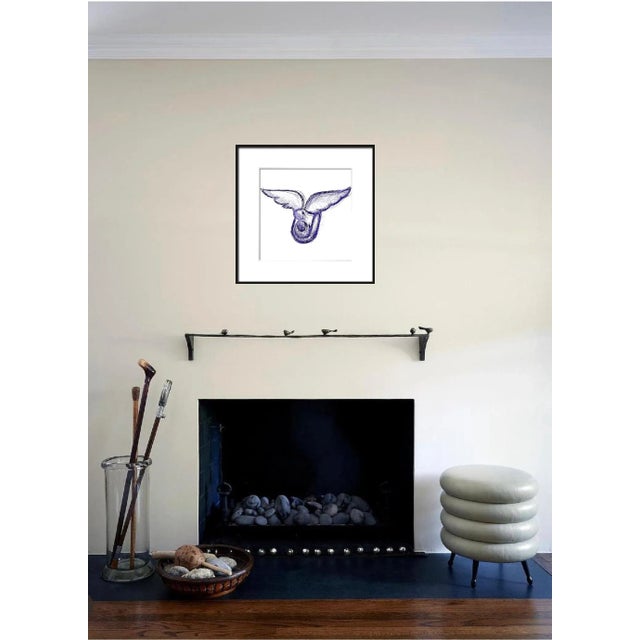 Expressionism "In Angels Arms" Contemporary Original Abstract Drawing by Shabs Beigh For Sale - Image 3 of 4