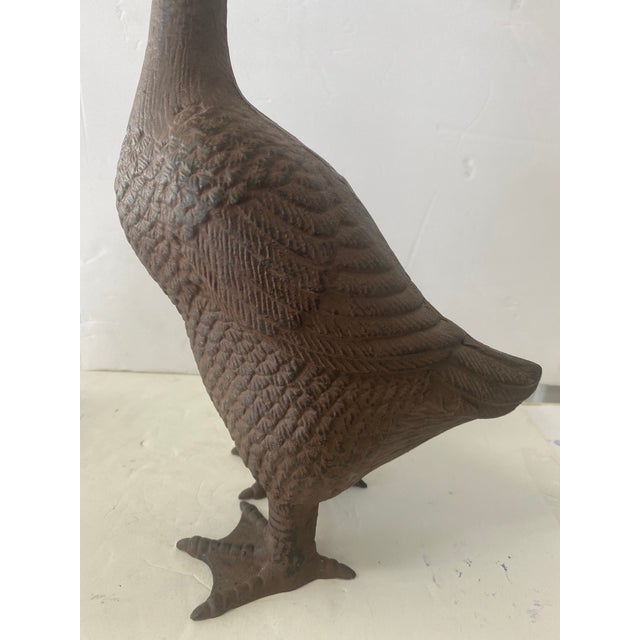 Cast Iron Duck Statue Chairish