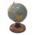 Tin Globe With Perpetual Calendar Base For Sale