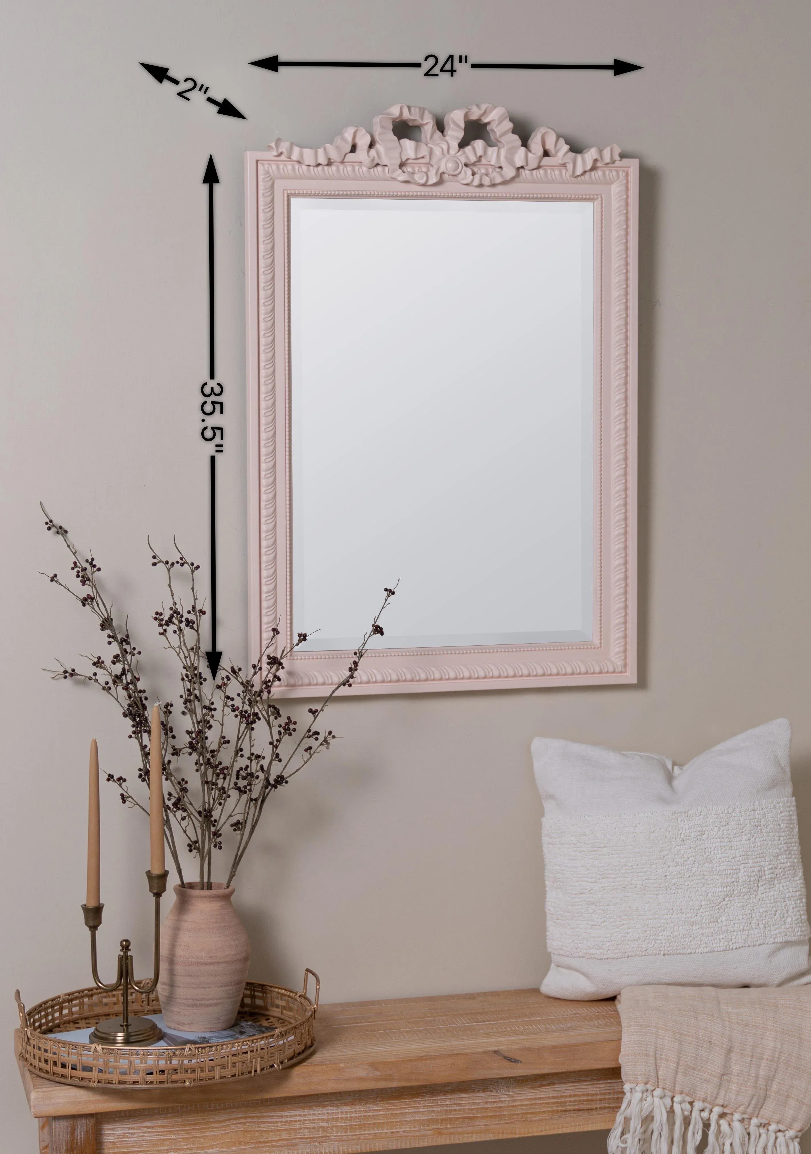 Caitlin Wilson Clarence Bow Wall Mirror - Thumbnail 2