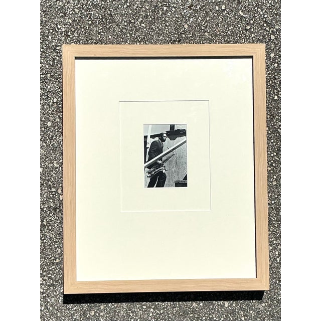 Mid-Century Modern Vintage MCM Original Tour a Photograph of John Coltrane For Sale - Image 3 of 12