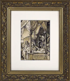 Vintage Pen & Ink Illustration Drawing W/Watercolor by Anatoly Itkin for "Dangerous Liasons"