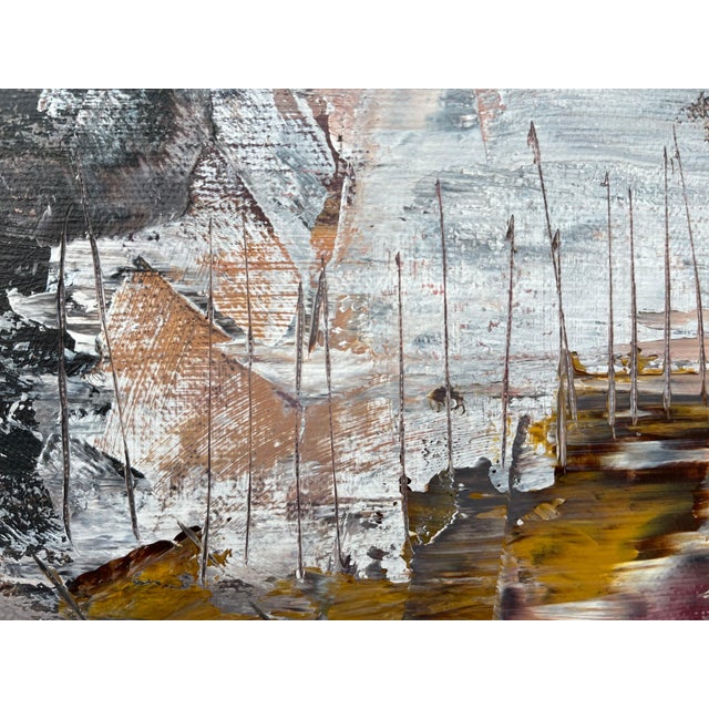 Black Yellow & Red Abstract Expressionist Art by Contemporary British Artist 2022 For Sale - Image 9 of 18