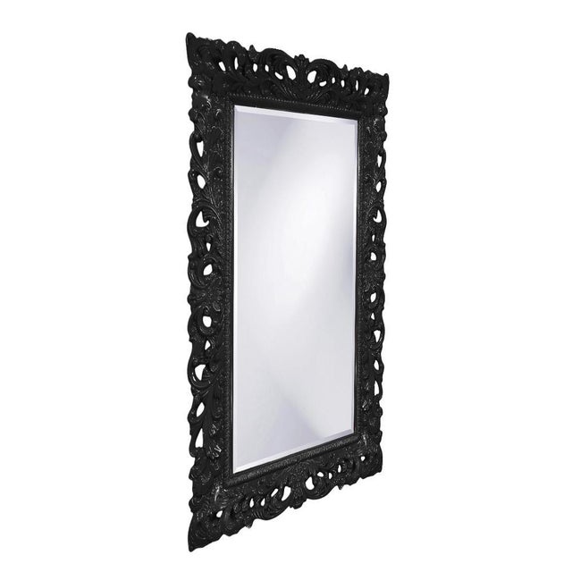 Traditional Barcelona Mirror - Glossy Black For Sale - Image 3 of 9