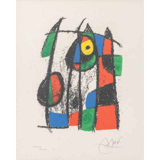 Joan Miro (Spanish, 1893-1983), "Lithograph VII", Lithograph in Colors, 1975, from the "Lithographe II" series, published...