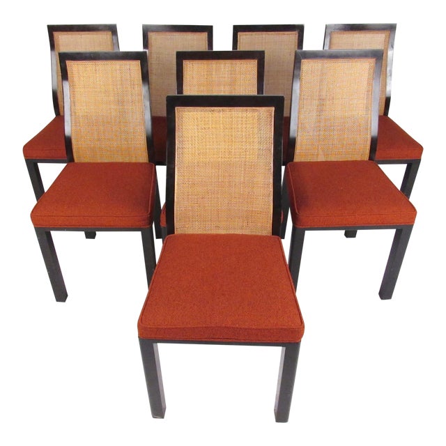 Harvey Probber Cane Dining Chairs Chairish