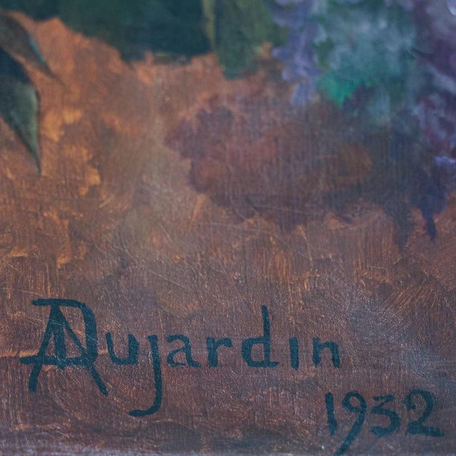 Floral Still Life in Vase, 1920s-1940s, Oil on Canvas For Sale - Image 10 of 11