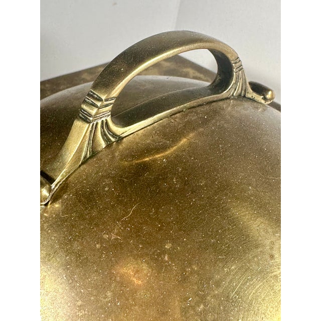 Antique Edwardian Traditional Brass Fireplace Coal Scuttle For Sale - Image 10 of 12