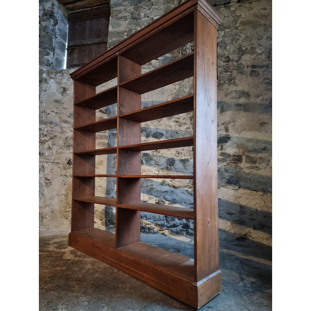 Antique French Open Bookcase from Chalmette, 1930s For Sale - Image 9 of 18