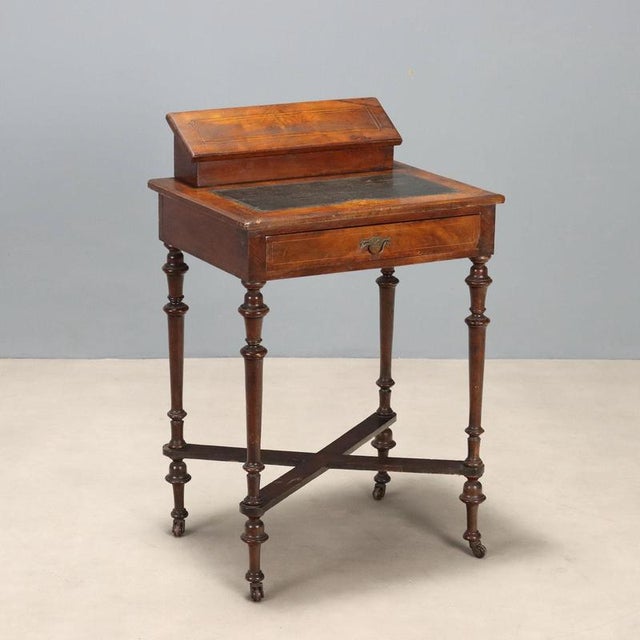 Antique English Art Nouveau Desk, 1900s For Sale - Image 10 of 10