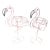 Vintage Metal Pink Flamingo Plant Stands- Set of 2 For Sale