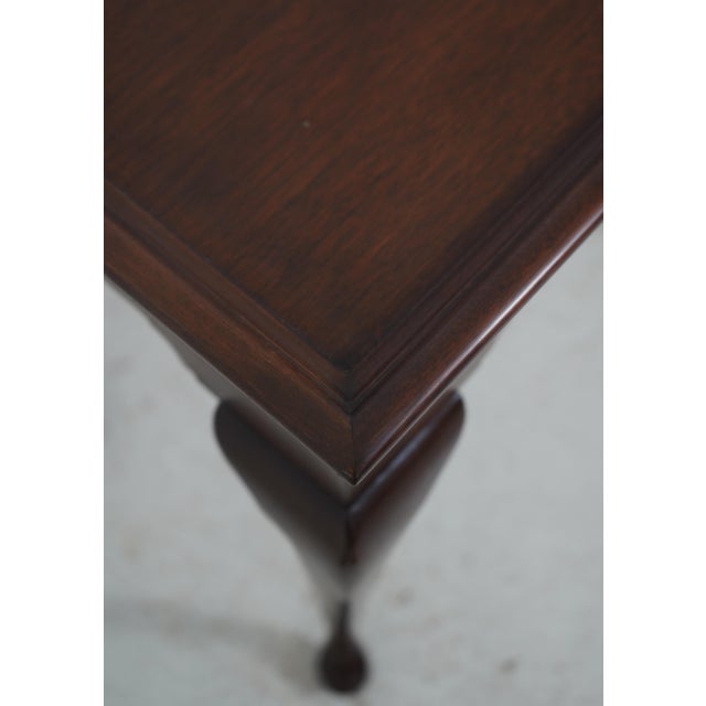 Wood Kindel Oxford Mahogany Queen Anne Tea Table For Sale - Image 7 of 17