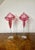 Large Antique Victorian Cranberry Glass Jack in the Pulpit Vases, 1880, Set of 2 For Sale - Image 3 of 7