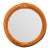 French Mid-Century Rattan Wall Mirror, Made in France Circa 1960 For Sale