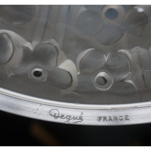 French Art Deco Pendant Light by Degue 1930 France - 2 Available For Sale - Image 9 of 12