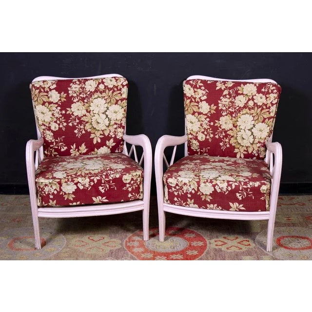 Pink Italian Armchairs and Sofa in Paolo Buffa Style, 1950s, Set of 3 For Sale - Image 6 of 18