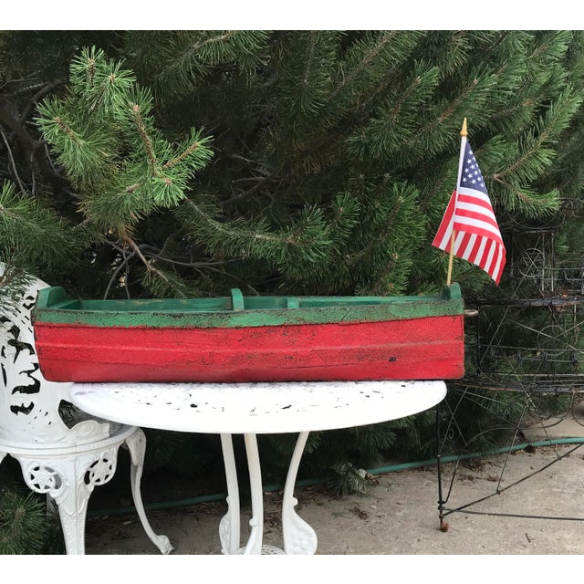 Nautical Folk Art Pond Boat For Sale - Image 3 of 6