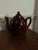 American Vintage Earthenware Redware Tea Pot For Sale - Image 3 of 7