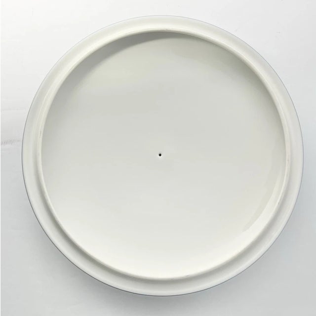 Blue 1960s Mid-Century Modern Rosenthal “Dignity” Round Serving Bowl W/Lid & Handles For Sale - Image 8 of 9