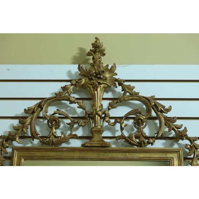 Vintage Gold Decorated Italian Design Decorator Mirror For Sale In Philadelphia - Image 6 of 10