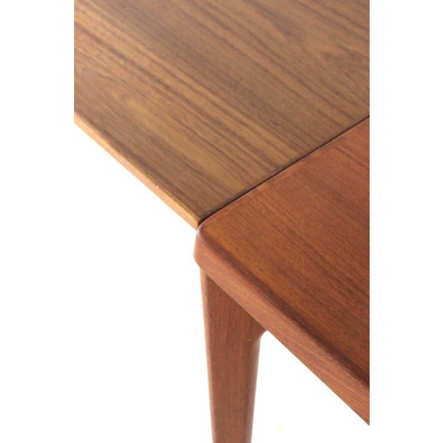 Brown Rectangular Extendable Dining Table by Henning Kjaernulf for Vejle For Sale - Image 8 of 15