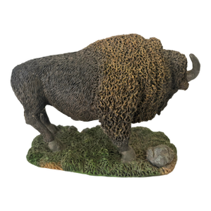 Vintage Male Bison Tabletop Animal Sculpture
