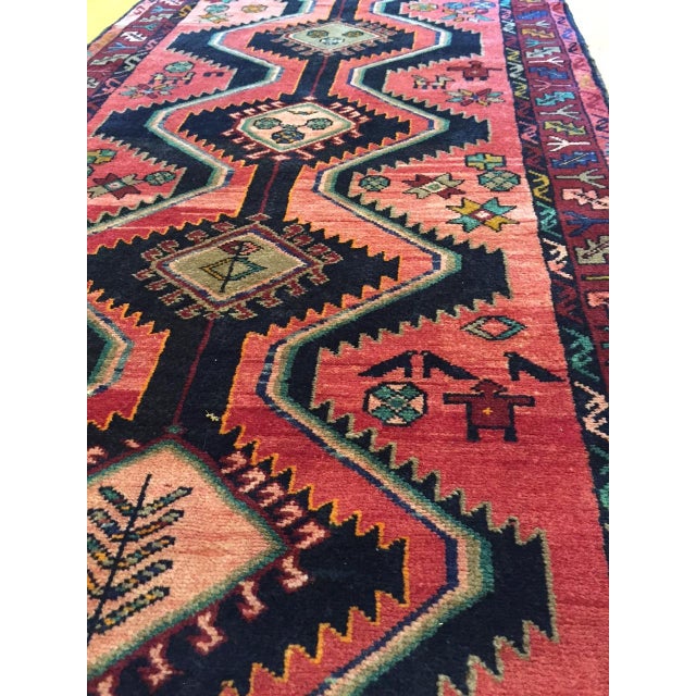 Vintage Persian Rug Runner - 3'5" x 9'5" | Chairish