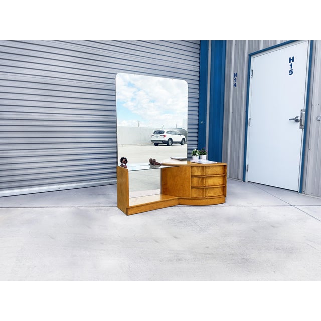 Mid-Century Modern 1960s Mid-Century Maple Vanity by Heywood-Wakefield For Sale - Image 3 of 13