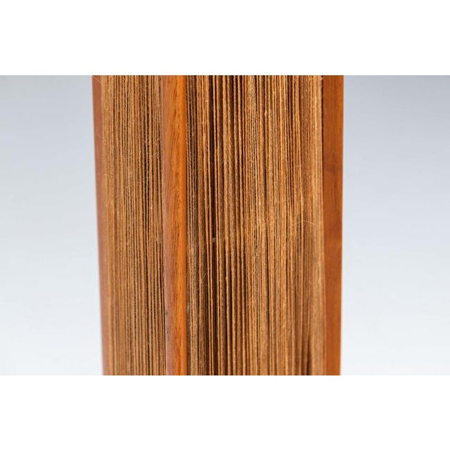 Tripod Floor Lamp in Sisal and Teak from Temde, Switzerland, 1960 For Sale - Image 9 of 11