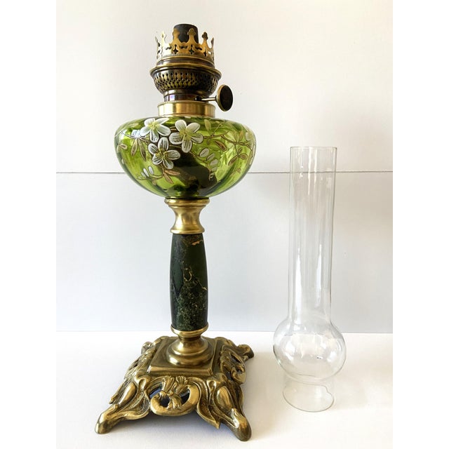 Antique Oil Lamp by Hugo Schneider for Hasag, Germany, Late 1800s For Sale - Image 12 of 12
