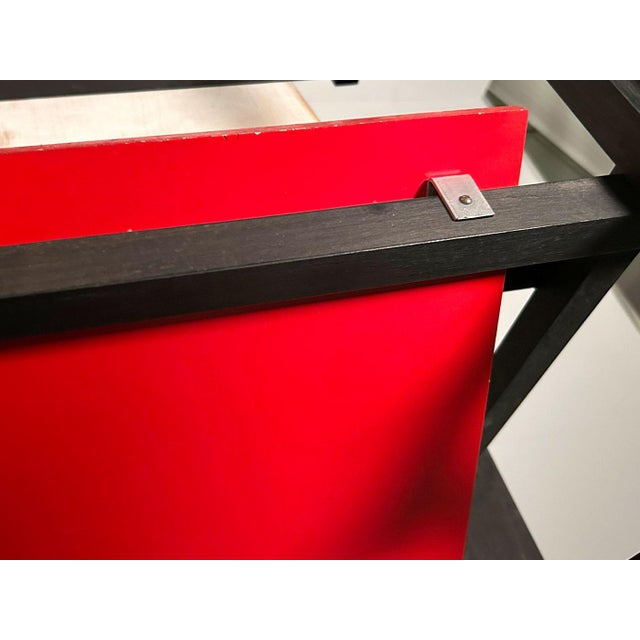 1970s Red and Blue Chair by Gerrit Rietveld for Gerard Van De Groenekan, 1970 For Sale - Image 5 of 13