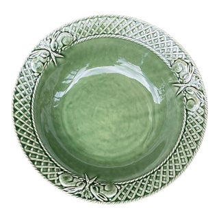 Bordallo Pinheiro Bunny Rabbit Serving Bowl Majolica Portugal Late 20th Century For Sale