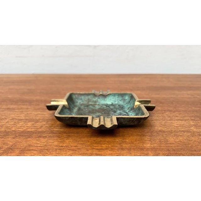 Mid-Century Brass Ashtray, 1950s, in Very Good conditions. Designed 1950 to 1959