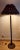 German Art Deco Floor Lamp with Patinated Brass Base and Handmade Flower Shade, 1930s For Sale - Image 12 of 13