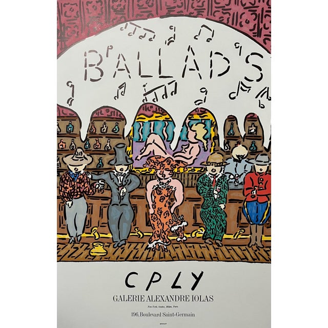 William Copley, Vintage Galerie Alexandre Iolas Ballads Poster William Copley CPLY Mourlot Litho, c. 20th century For Sale