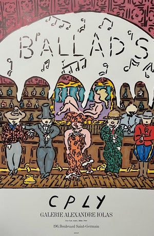William Copley, Vintage Galerie Alexandre Iolas Ballads Poster William Copley CPLY Mourlot Litho, c. 20th century