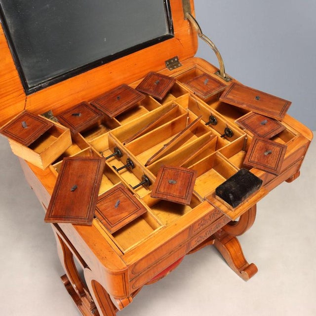 Charles X Worktable in Cherry For Sale - Image 5 of 13