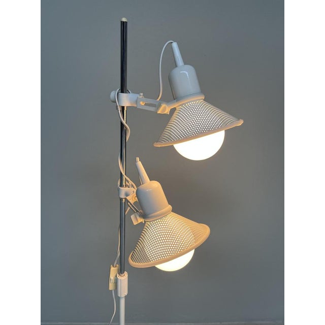 White Floor Lamp, 1970s For Sale - Image 4 of 15