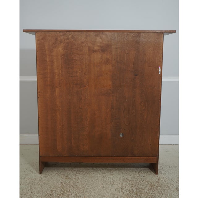 Stickley Mission Oak Harvey Ellis Inlaid Fall Front Bookcase For Sale - Image 16 of 18