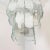 Transparent White Murano Glass Chandelier Mid Century Modern 1970s For Sale - Image 8 of 12