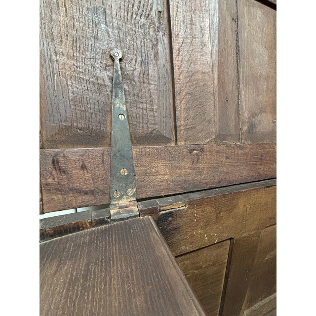 Brown 18th Century English Oak Coffer For Sale - Image 8 of 11