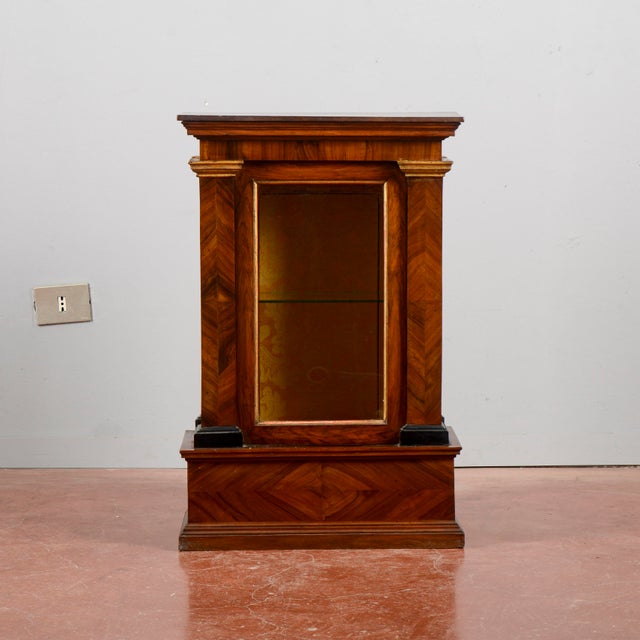 Mid 20th Century Display Case in Teak, Glass, and Fabric For Sale - Image 15 of 18