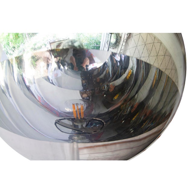 2010s Vintage Tom Dixon; Mirror Ball Chrome Pendant Light For Sale - Image 5 of 6