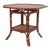 Vintage Faux Bamboo and Grasscloth Two Tiered Table For Sale