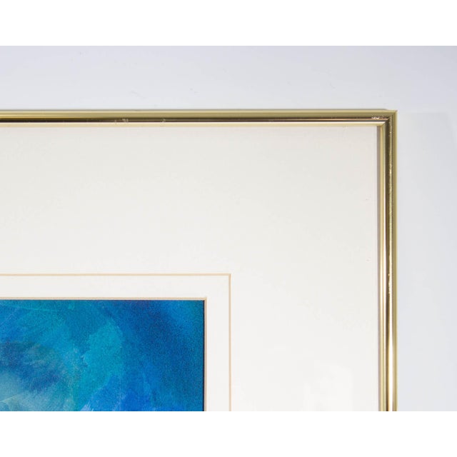 1999 Abstract Watercolor of Palm Trees by Norma Jean Bruckner For Sale In Indianapolis - Image 6 of 7